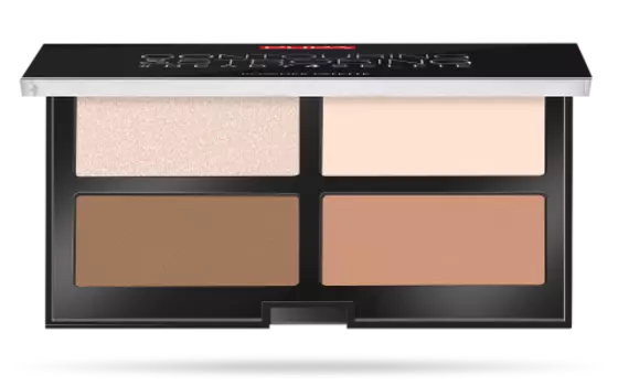 PUPA Набор для контуринга, 001 светлая кожа / CONTOURING &amp; STROBING PALETTE 15,5 г