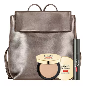 PUPA Набор тушь VAMP! MASCARA EXPLOSIVE LASHES + иллюминатор для лица LIGHT INFUSION