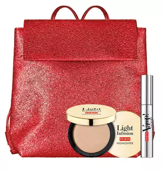 PUPA Набор тушь VAMP! MASCARA EXTREME + иллюминатор для лица LIGHT INFUSION