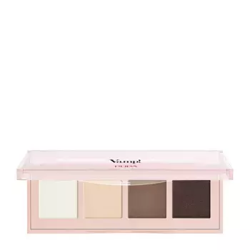 PUPA Палетка теней для век, тон 001 натуральный матовый / VAMP! 4 EYESHADOWS PALETTE 5,2 гр