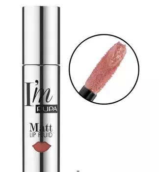 PUPA Помада жидкая Розовый телесный / I'M MATT LIP FLUID 4 мл