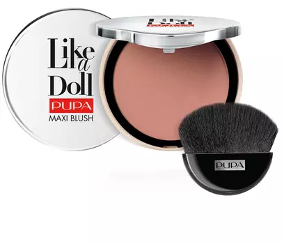 PUPA Румяна компактные, 103 Коричневый розовый / LIKE A DOLL MAXI BLUSH 9,5 г