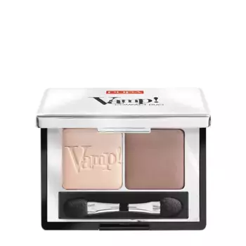 PUPA Тени компактные двойные, 005 молочный шоколад / VAMP! DUO 2,2 гр