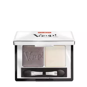 PUPA Тени компактные двойные, 008 кремовый серо-коричневый / VAMP! DUO 2,2 гр
