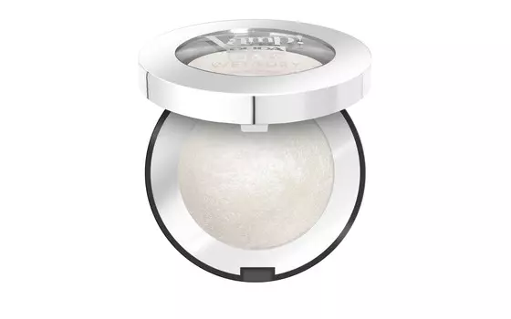 PUPA Тени запеченные с сияющим финишем, 300 Белоснежный / VAMP! WET&amp;DRY 1 г