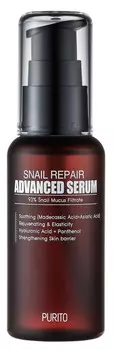 PURITO Сыворотка восстанавливающая с 93% улиточного муцина / Snail Repair Advanced Serum 60 мл