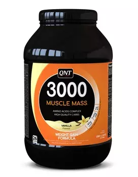 QNT Добавка биологически активная к пище 3000 Массл масс, ваниль / 3000 Muscle Mass Vanilla Flavour 1.3 кг