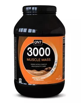 QNT Добавка биологически активная к пище 3000 Массл масс, шоколад / 3000 Muscle Mass Chocolate Flavour 1.3 кг