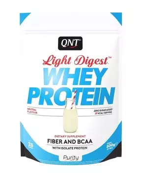 QNT Добавка биологически активная к пище Лайт дайджест вей протеин, нейтральный / LIGHT DIGEST WHEY PROTEIN Neutral 500 г
