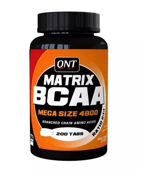 QNT Добавка биологически активная к пище Матрикс БЦАА 4800 / Matrix BCAA 4800 200 таблеток