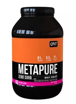 QNT Добавка биологически активная к пище Метапьюр зеро карб, красная конфета / ZERO CARB METAPURE Red Candy 908 г