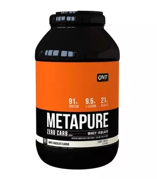 QNT Добавка биологически активная к пище Метапьюр зеро карб, белый шоколад / ZERO CARB METAPURE White Chocolate 2 кг