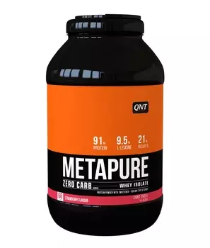 QNT Добавка биологически активная к пище Метапьюр зеро карб, клубника / ZERO CARB METAPURE Strawberry 2 кг