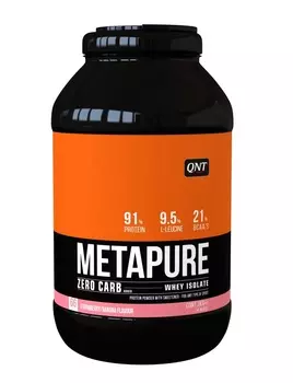 QNT Добавка биологически активная к пище Метапьюр зеро карб, клубника-банан / ZERO CARB METAPURE Strawberry-Banana 2 кг