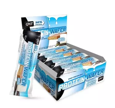 QNT Вафли протеиновые, ванильный йогурт / Protein Wafer 32% Vanilla Yoghurt 35 г