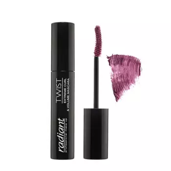 RADIANT PROFESSIONAL MAKE-UP Тушь для ресниц изгиб и объем, 2 чернослив / TWIST Extreme Curl & Volume Mascara 14 мл