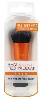 REAL TECHNIQUES Компактная кисть для тональной основы / Real Techniques Mini Expert Face Brush