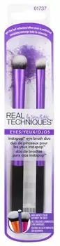 REAL TECHNIQUES Набор кистей для макияжа глаз / Instapop Eye Brush Duo