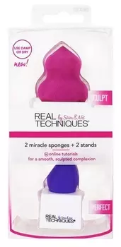 REAL TECHNIQUES Набор спонжей для скульптурирования / 2 Miracle Sponges