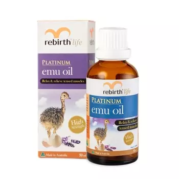 REBIRTH Масло Эму платиновое для тела / Platinum Extra Strength Emu Oil 50 мл