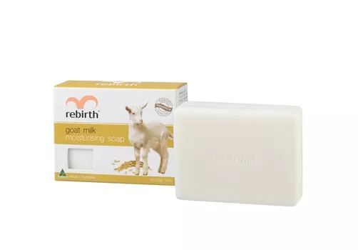 REBIRTH Мыло туалетное твердое увлажняющее на основе козьего молока / Goat Milk Moisturising Soap 100 г