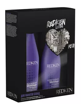 REDKEN Набор для поддержания холодного оттенка блонд (шампунь 300 мл, кондиционер 250 мл) / COLOR EXTEND BLONDAGE