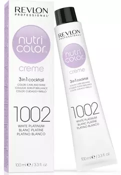 REVLON PROFESSIONAL 1002 краска 3 в 1 для волос, платина / NUTRI COLOR CREME 100 мл