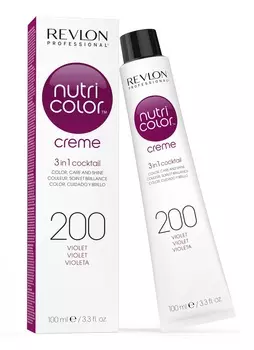 REVLON PROFESSIONAL 200 краска 3 в 1 для волос, фиолетовый / NUTRI COLOR CREME 100 мл