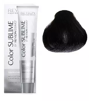 REVLON PROFESSIONAL 3 краситель перманентный без аммиака, темно-коричневый / RP RVL COLOR SUBLIME 75 мл