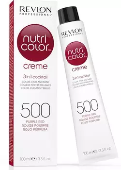 REVLON PROFESSIONAL 500 краска 3 в 1 для волос, пурпурно-красный / NUTRI COLOR CREME 100 мл