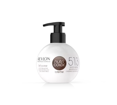 REVLON PROFESSIONAL 513 краска 3 в 1 для волос, глубокий ореховый / NUTRI COLOR CREME 250 мл