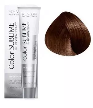 REVLON PROFESSIONAL 6.24 краситель перманентный без аммиака, темный блондин перламутовый медный / RP RVL COLOR SUBLIME 75 мл