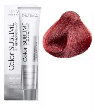 REVLON PROFESSIONAL 6.65 краситель перманентный без аммиака, темный блондин красно-махагоновый / RP RVL COLOR SUBLIME 75 мл