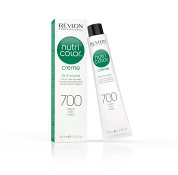 REVLON PROFESSIONAL 700 краска 3 в 1 для волос, зеленый / NUTRI COLOR CREME 100 мл