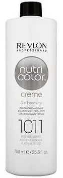 REVLON PROFESSIONAL Крем-краска для прямого окрашивания 1011, интенсивный серебристый / Nutri Color Creme 750 мл