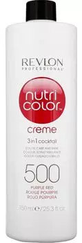 REVLON PROFESSIONAL Крем-краска для прямого окрашивания 500, пурпурно-красный / Nutri Color Creme 750 мл