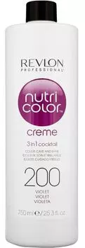 REVLON PROFESSIONAL Крем-краска для прямого окрашивания 200, фиолетовый / Nutri Color Creme 750 мл