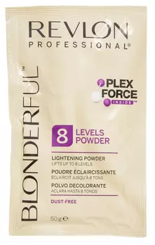 REVLON PROFESSIONAL Пудра осветляющая нелетучая для волос / BLONDERFUL 8 LIGHTENING POWDER 20*50 г