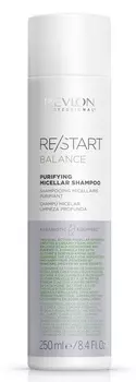 REVLON PROFESSIONAL Шампунь мицеллярный для жирной кожи головы / RESTART BALANCE PURIFYING MICELLAR SHAMPOO 250 мл