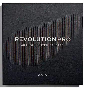 REVOLUTION PRO Хайлайтер для лица, тон Gold / 4k Highlighter Palette