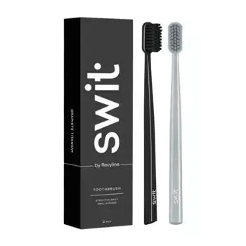 REVYLINE Набор зубных щеток / SWIT by Revyline SM6000 SMART Graphite & Silver