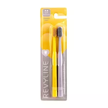 REVYLINE Набор зубных щёток, жёлтая+серая / SM6000 DUO Yellow + Grey 2 шт