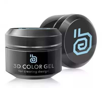 RUNAIL 3D гель, голубой / Light Blue 5 г