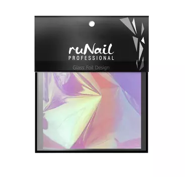 RUNAIL Фольга с эффектом Битое стекло, радужный 4*100 см