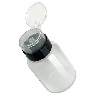 RUNAIL Дозатор с помпой для жидкости, прозрачный пластик 200 мл