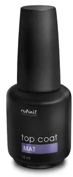 RUNAIL Топ матовый для гель-лака / TopCoat Mat 15 мл