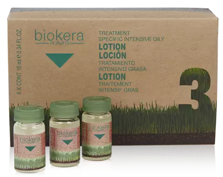 SALERM COSMETICS Лосьон для жирной кожи головы / BIOKERA 6*10 мл