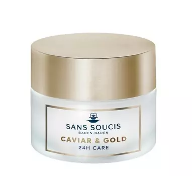 SANS SOUCIS Крем-люкс антивозрастной 24 часа Икра и золото / CAVIAR &amp; GOLD ANTI AGE DELUXE 24H CARE 50 мл