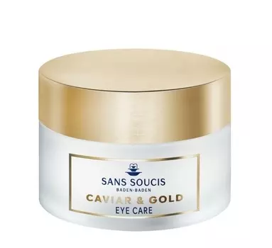 SANS SOUCIS Крем-люкс антивозрастной для контура глаз Икра и золото / CAVIAR &amp; GOLD ANTI AGE DELUXE EYE CARE 15 мл