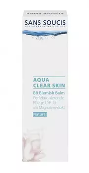 SANS SOUCIS Крем ВВ SPF 15, натуральный / AQUA CLEAR SKIN BEAUTY BALM CREAM Natural 40 мл